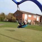 James on the swing
