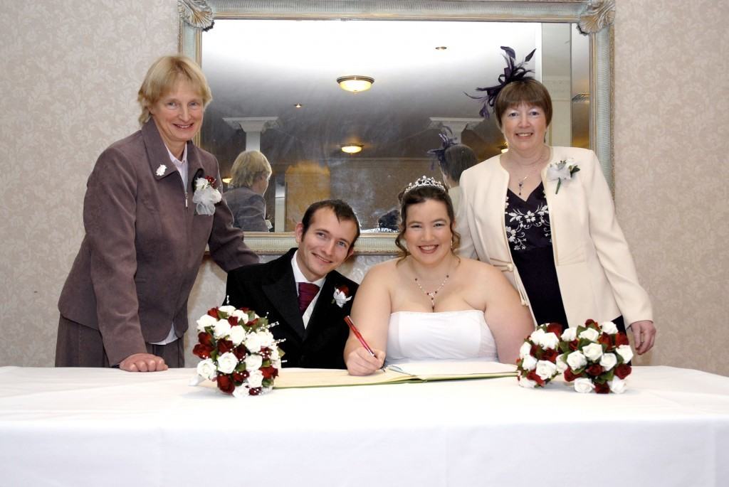Witness at our wedding