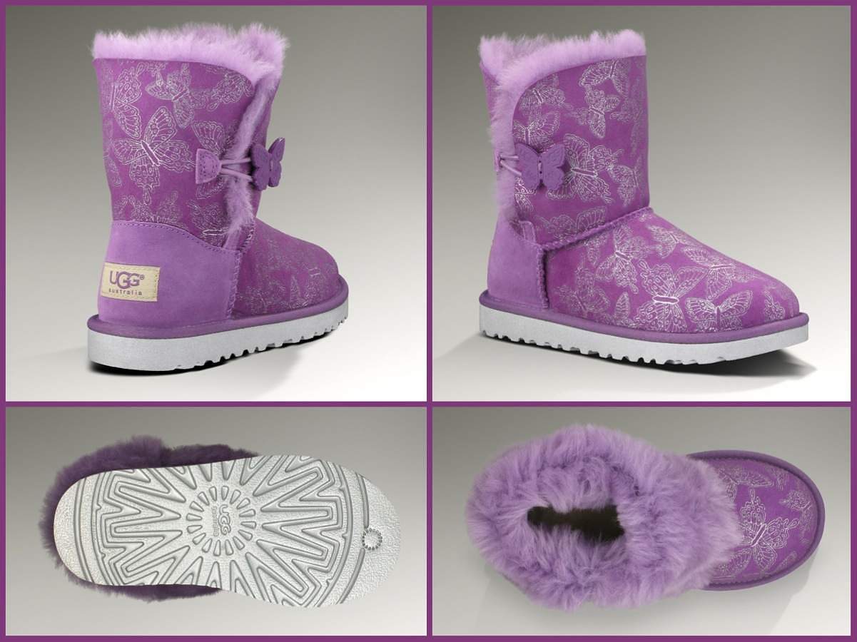 UGG Toddler BAILEY BUTTON BUTTERFLY