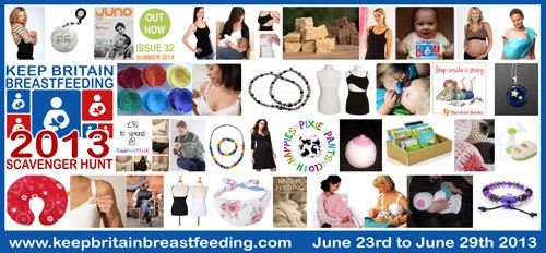 Keep Britain Breastfeeding Scavenger Hunt 2013 - the prizes!