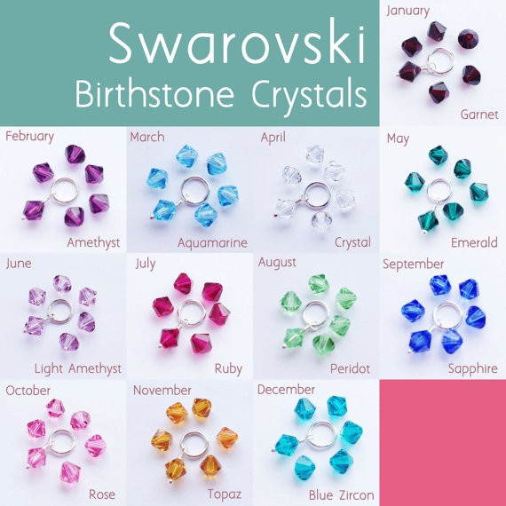 Swarovski birthston crystals