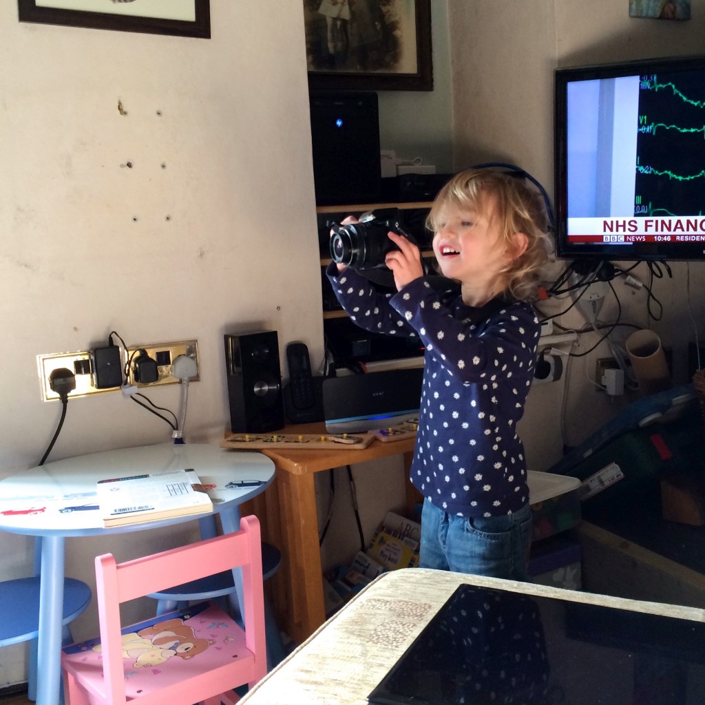 Georgie taking the photo