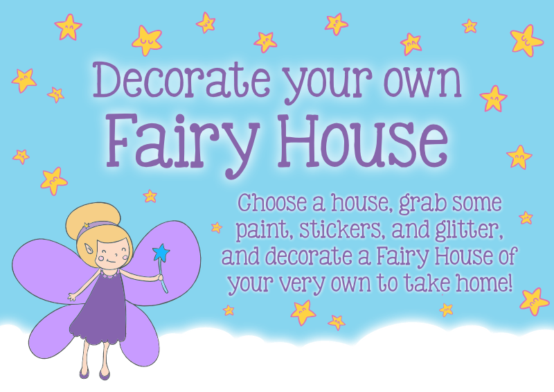 Fairy decorate a house