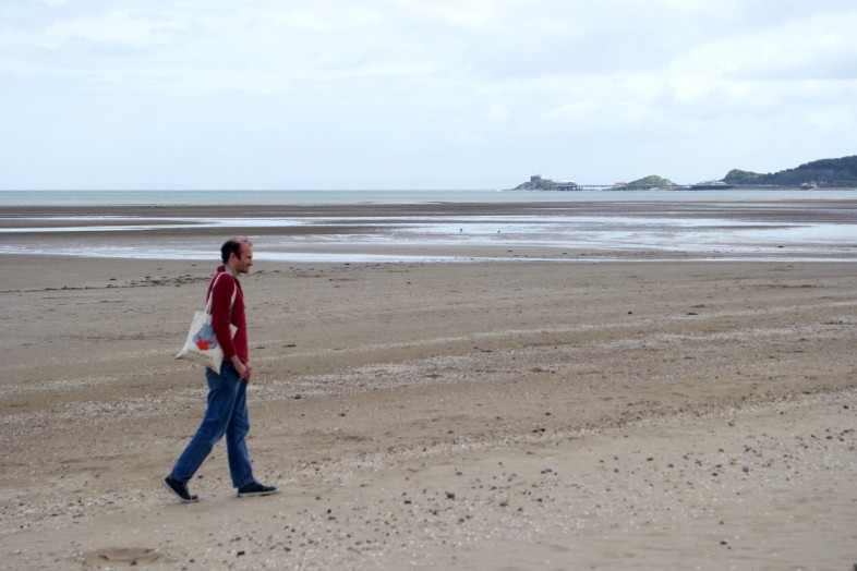 James on Black Pill beach