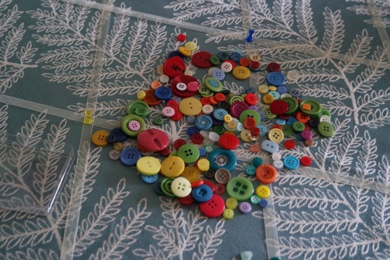 Choosing buttons from my stash