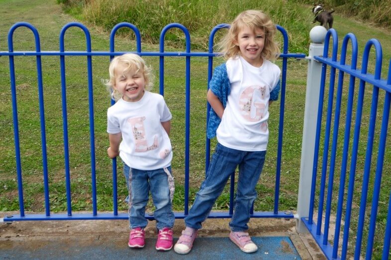 The girls in their tshirts