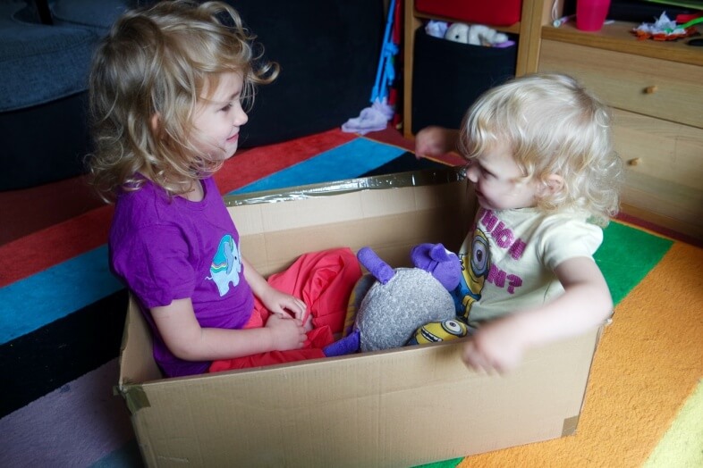 Of course, the box has now become their boat. And their bed. And a den. I look forward to seeing what it is next!