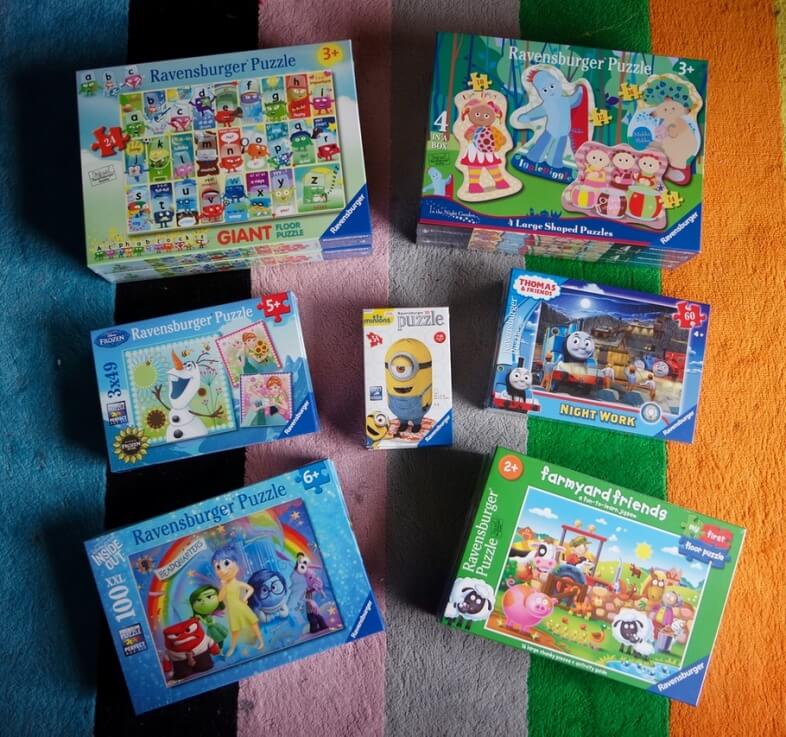 Puzzles! There are two of each so our lucky guests can take some home too.