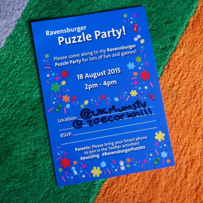 Ravensburger Twitter Party Invitation