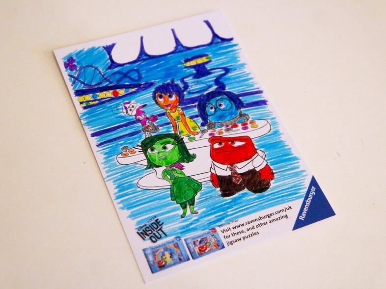Make your own jigsaw - colour in the picture