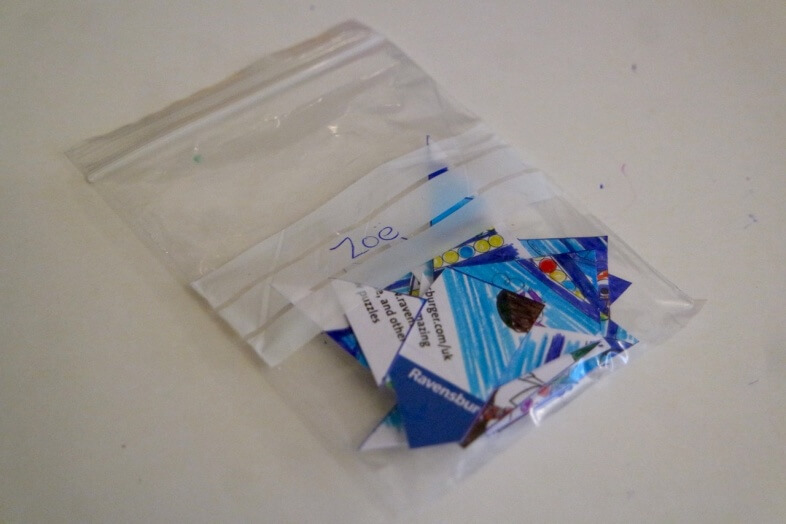 Make your own jigsaw - safe in a bag
