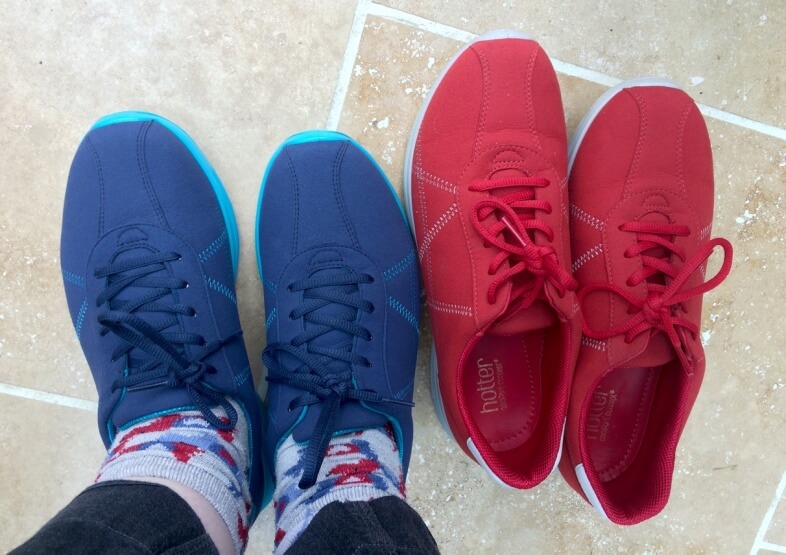 I am currently living in these trainers as they do up lower down on my foot, we bought them as my other shoes were all hurting my bad foot.