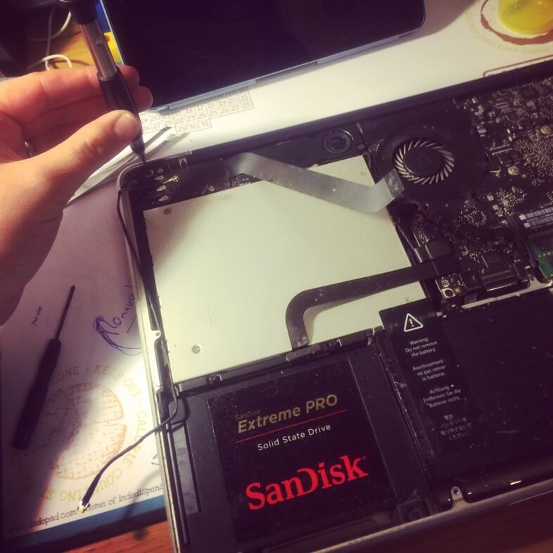 Laptop surgery