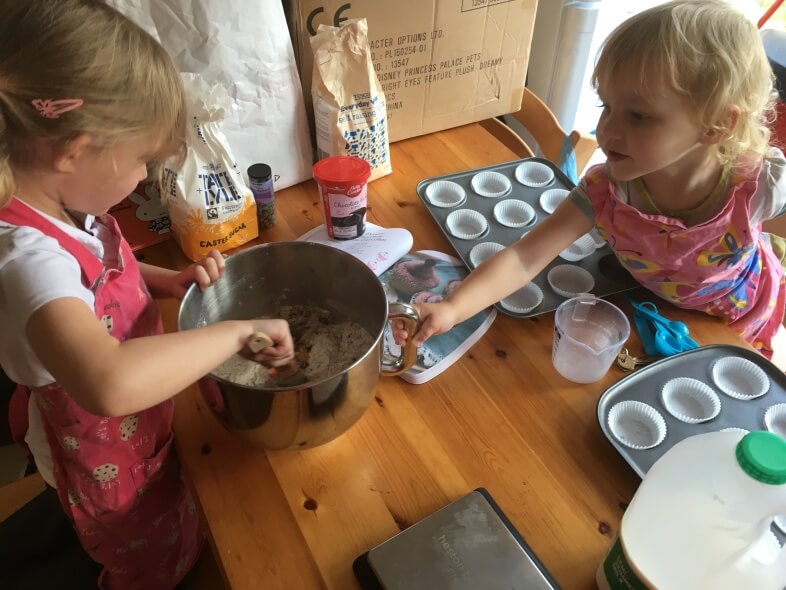 Mixing cakes