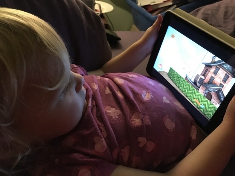 Lydia on the iPad