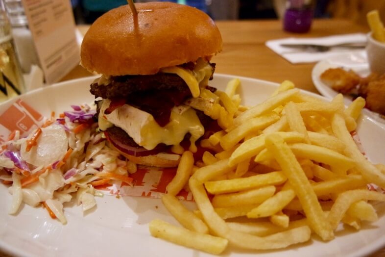 Festive burger at Beefeater