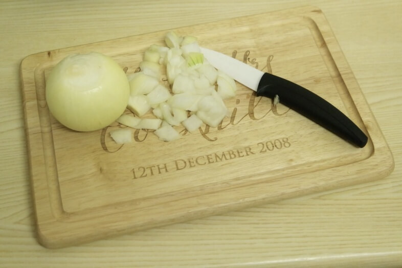 Burn Me On Anniversary Personalised Chopping Board