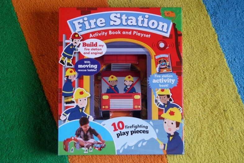 Fire Station activity book & play set from Parragon Books