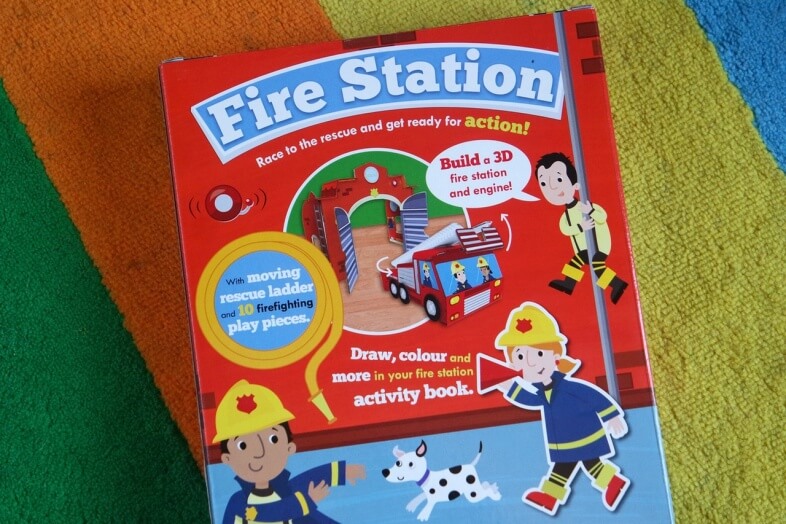 Fire Station activity book & play set from Parragon Books