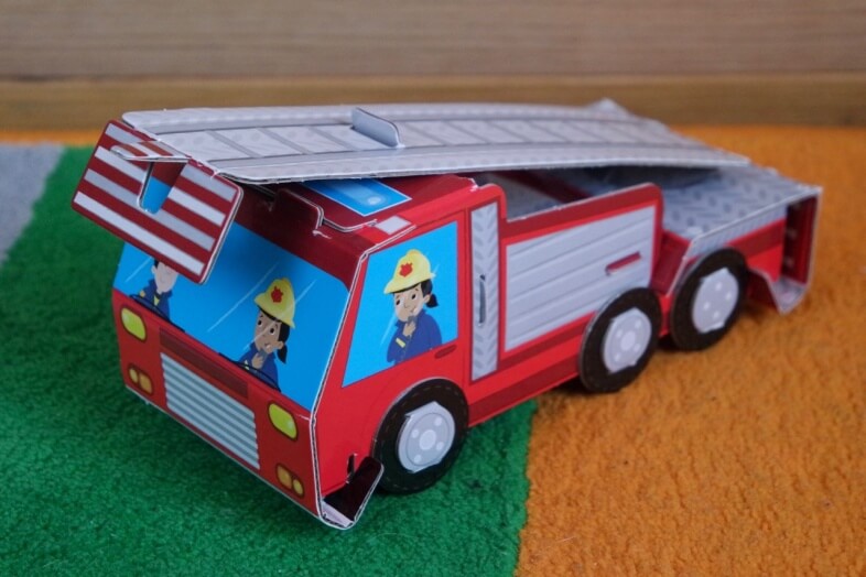 Cardboard Fire Engine