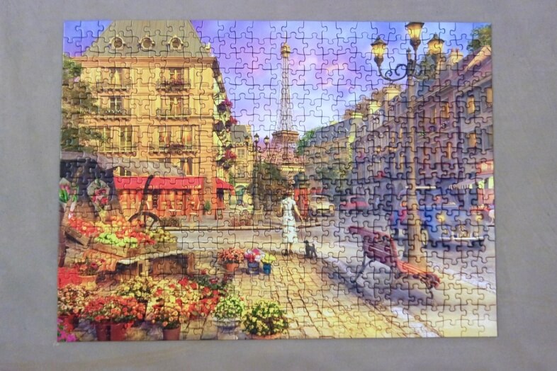 Completed jigsaw - Ravensburger - An Evening Walk - jigsaw puzzle review