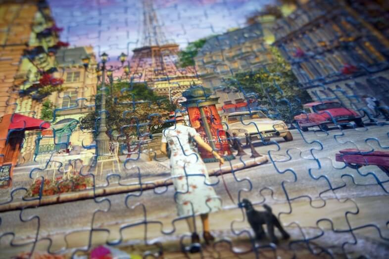 SoftClick technology - Ravensburger - An Evening Walk - jigsaw puzzle review