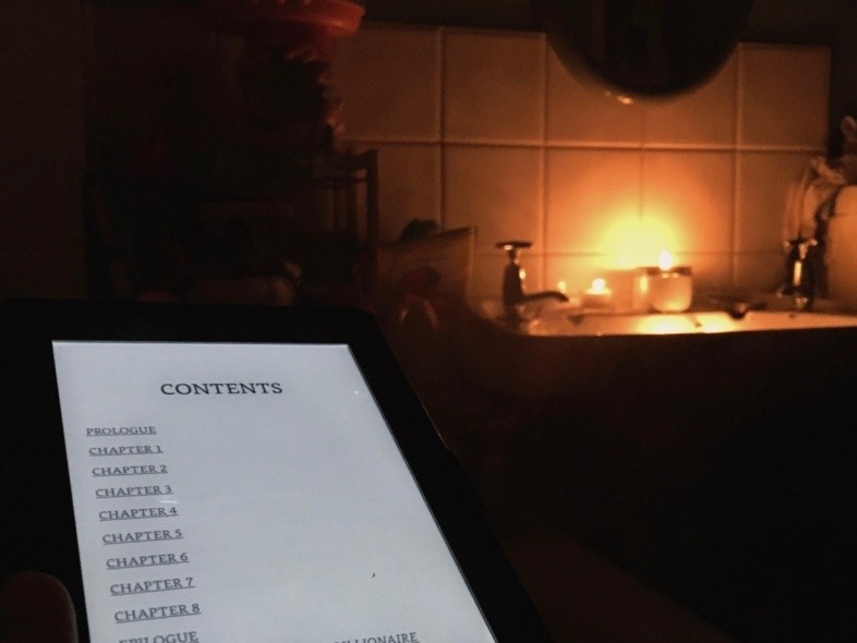 Kindle & candles for Five Minutes Peace