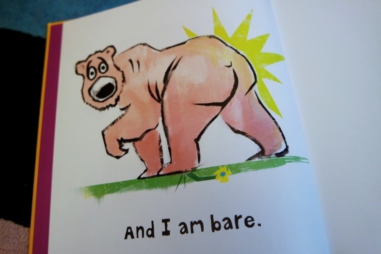 And I am bare
