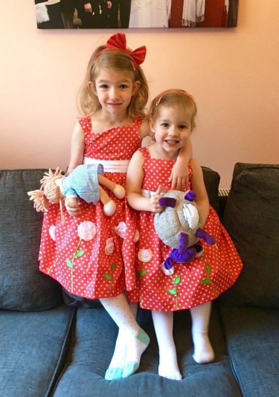 Georgie & Lydia dressed to party