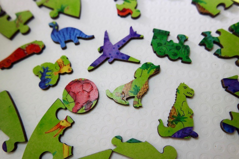 Dino whimsies - Wentworth Alphabet Letter Jigsaw