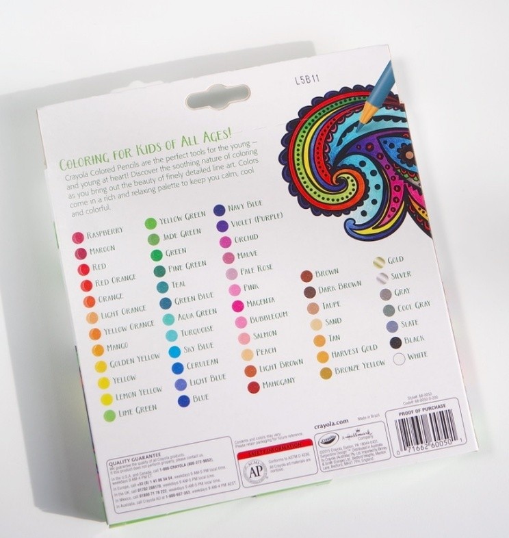 Crayola adult colouring pencils