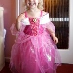 Lydia in the Disney Store Sleeping Beauty dress