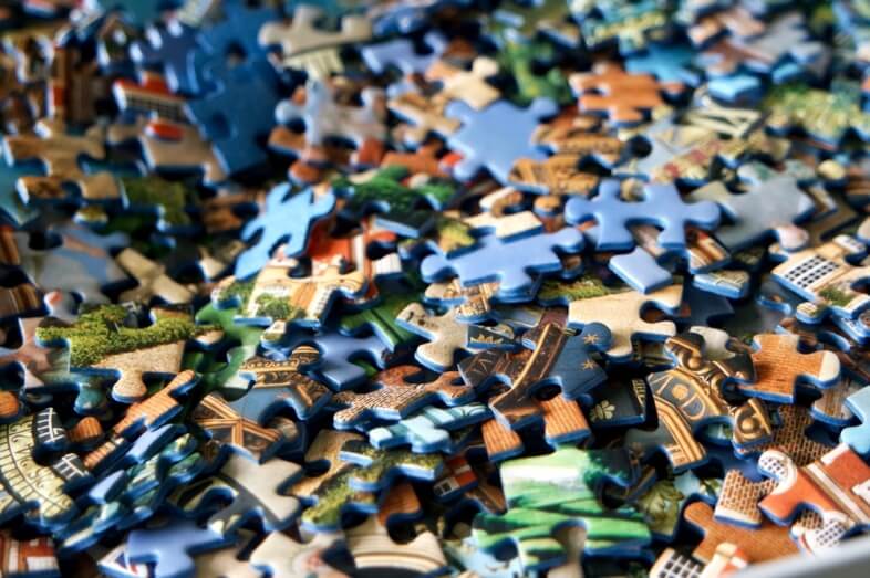 Jigsaw pieces