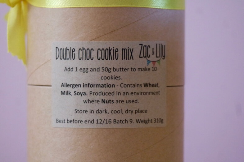 Zac and Lily Thank You Teacher Cookie Mix