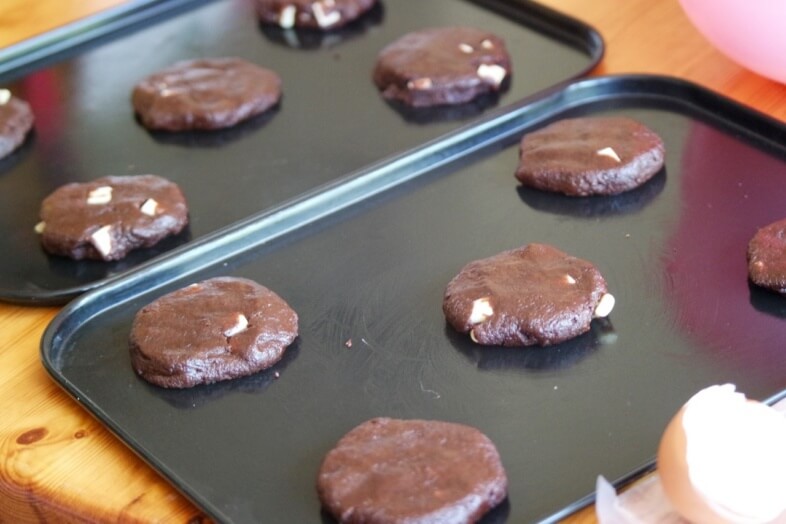 Cookies ready to bake - Zac and Lily Thank You Teacher Cookie Mix