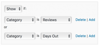 Widget Visibility