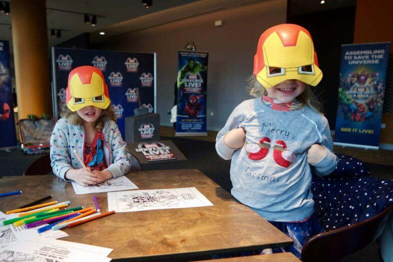 Lydia and Georgie as Iron Man
