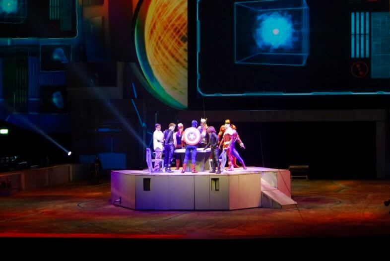 The Avengers at Marvel Universe Live!