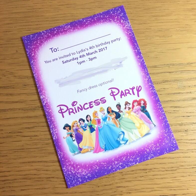 Princess Party Invitation