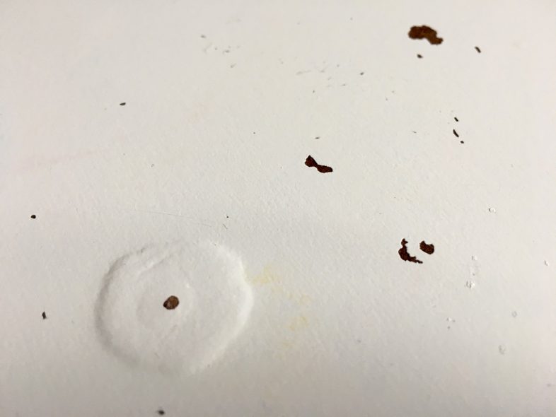 Damaged table top