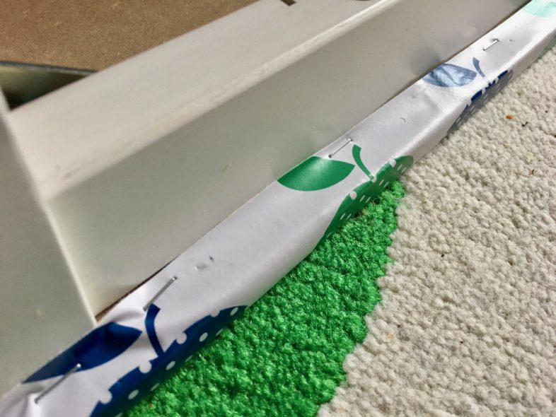 Stapled tablecloth