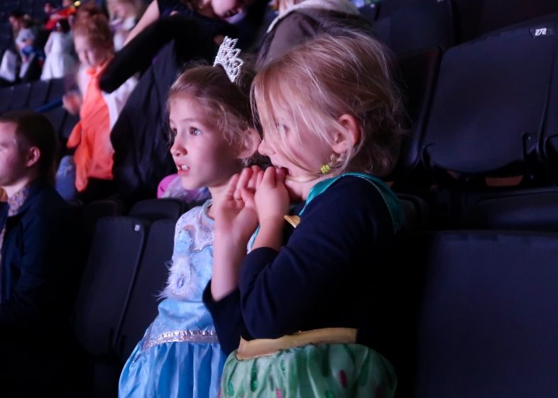 Disney on Ice Passport to Adventure - Girls watching