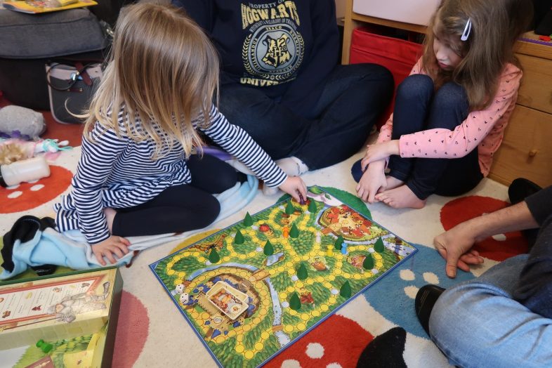 Enchanted Forest Board Game - playing together