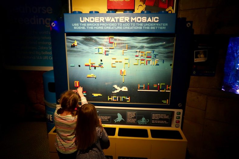Underwater Mosaic Lego activity station