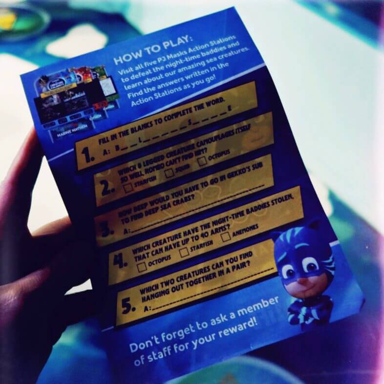 PJ Masks Trail Sheet