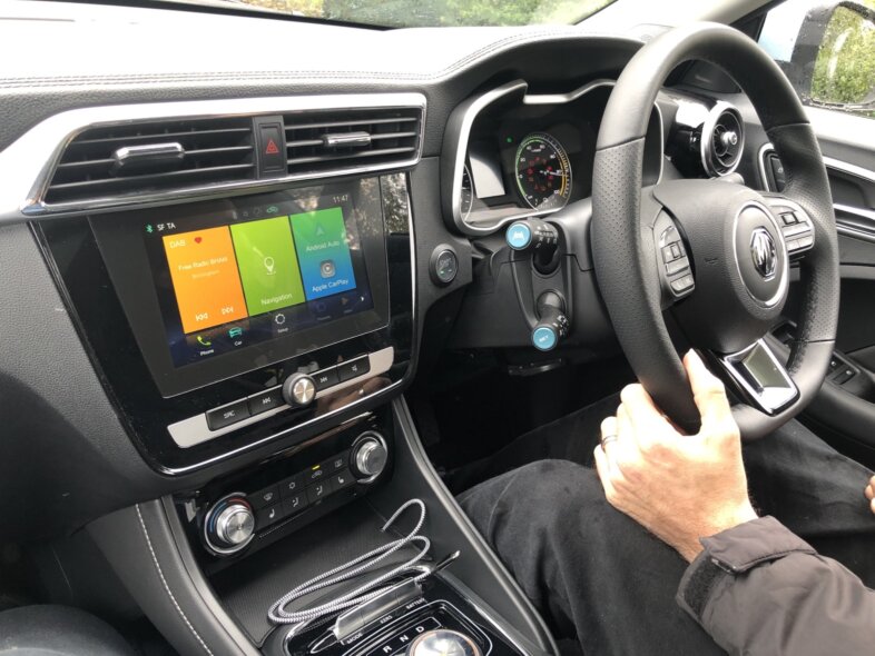 MG ZS EV interior