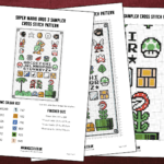 Super Mario Bros 3 Sampler - Cross Stitch Pattern SMB3-Mario-Sampler
