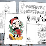 Disney Christmas Cards & Colouring Sheets - Free Printables Disney Colouring Sheets and Cards