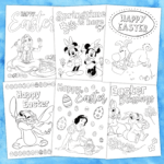 Disney Easter Colouring Sheets & Cards - Free Printables Disney Easter Colouring