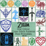 Zelda One Colour Cross Stitch Patterns - Free Printables Zelda One Colour Cross Stitch Free Patterns